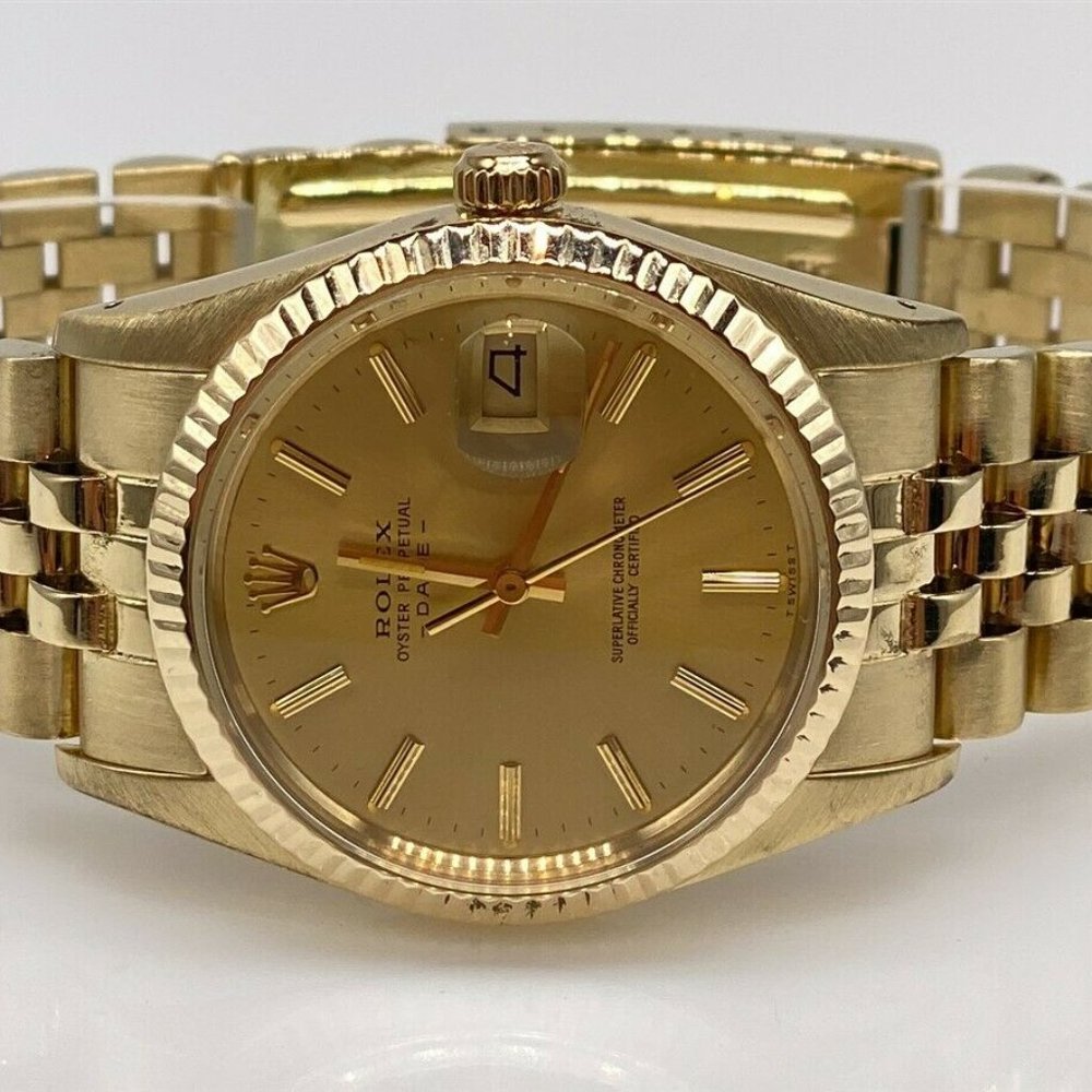 RARE! MEN'S 34MM ROLEX 14K GOLD WITH PAPERS!!!! - Picture 3 of 7